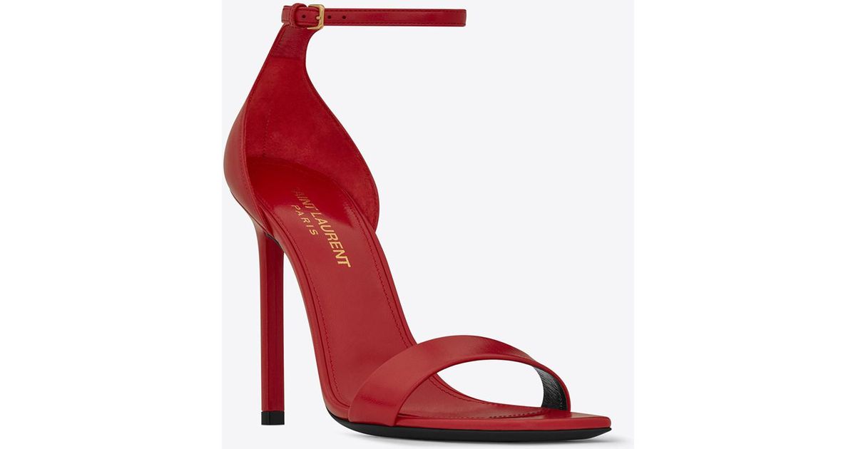ysl red sandals