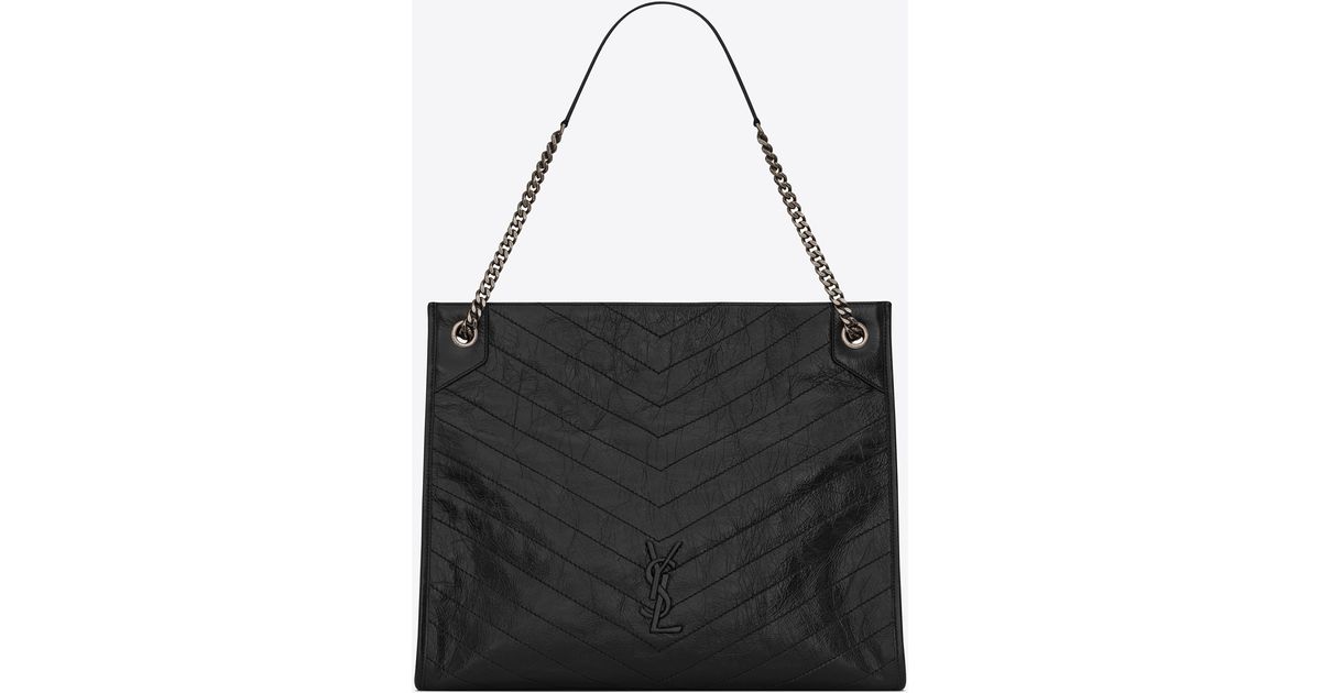 Saint Laurent Niki Medium Shopping Bag in Black Lyst
