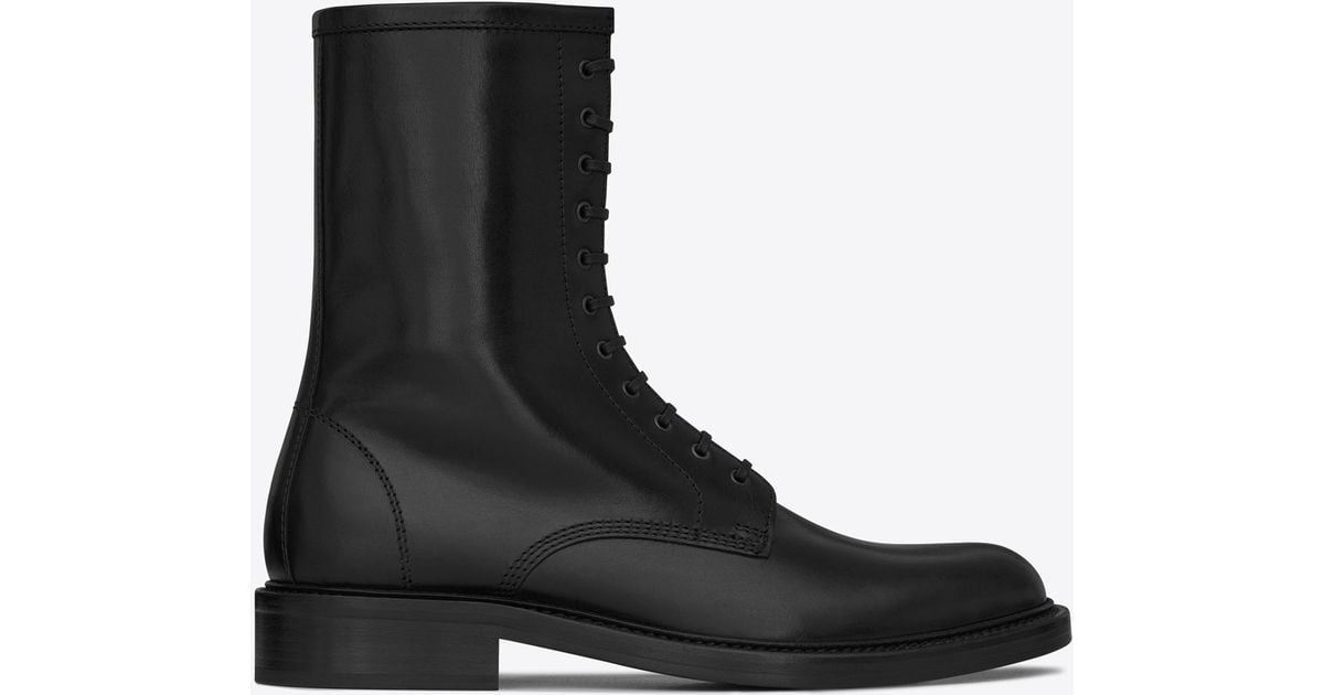 Saint Laurent Timothy Boot In Leather 
