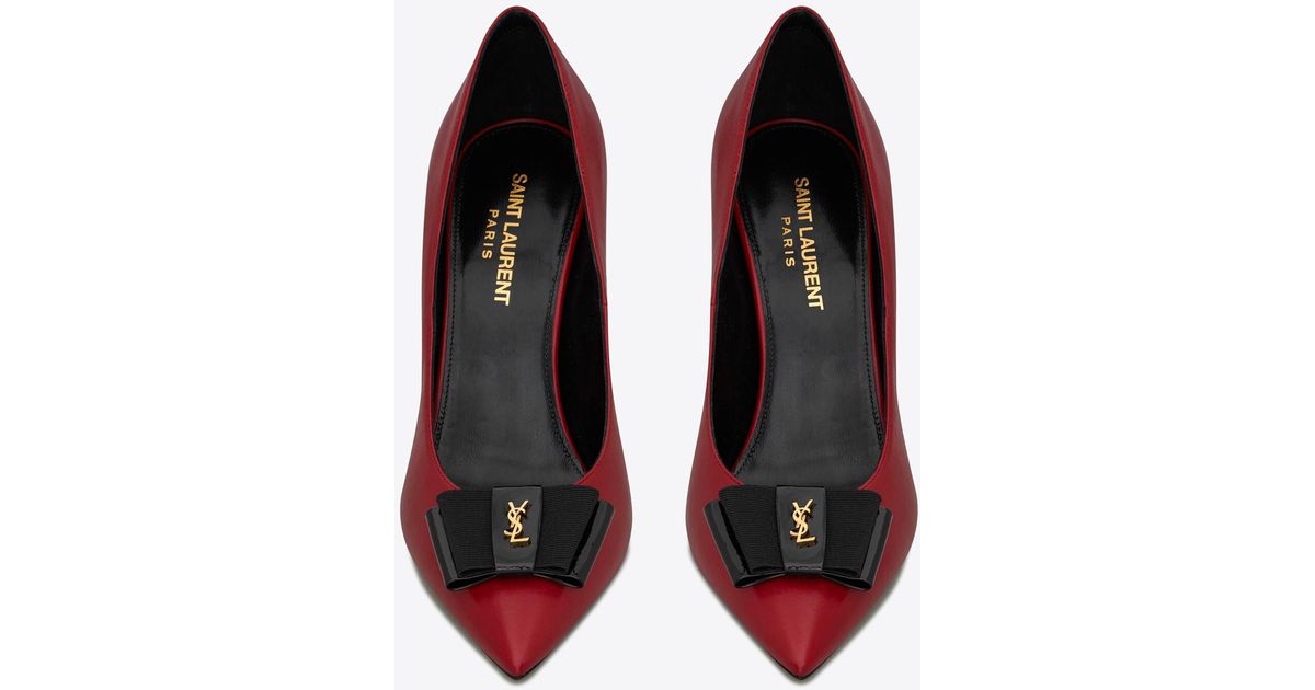 saint laurent anaïs bow pumps