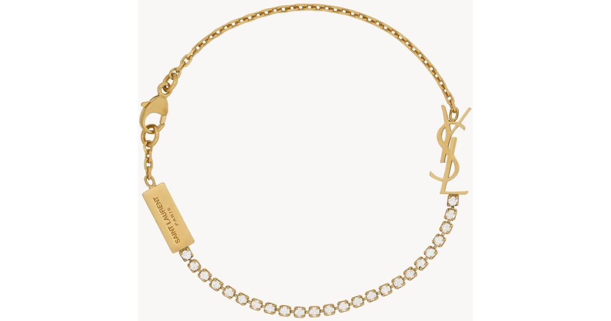 【SAINT LAURENT】カサンドラ チャームブレスレット メタル SAINT LAURENT】カサンドラ チャームブレスレット メタル (Saint