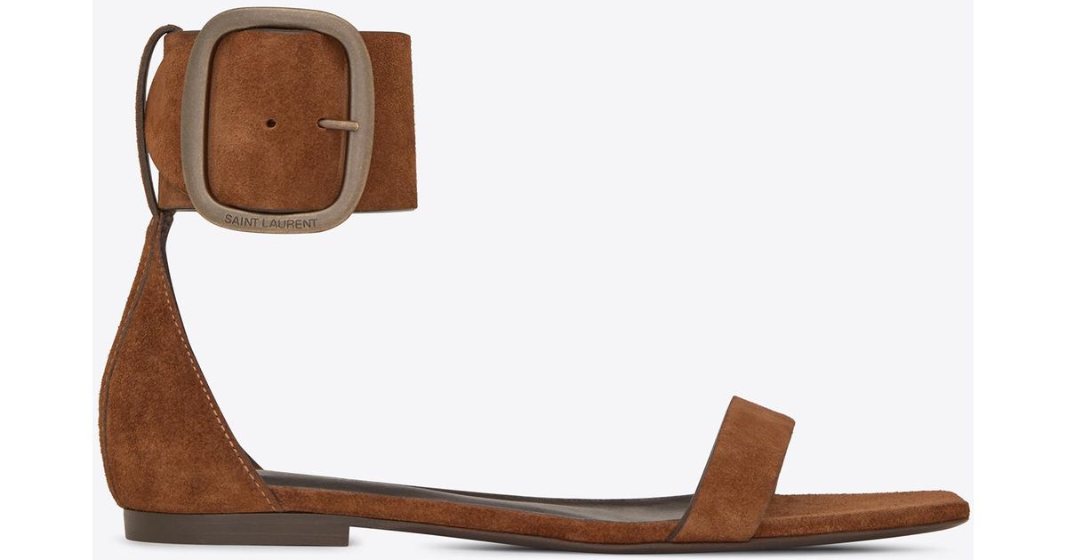 saint laurent buckle sandals