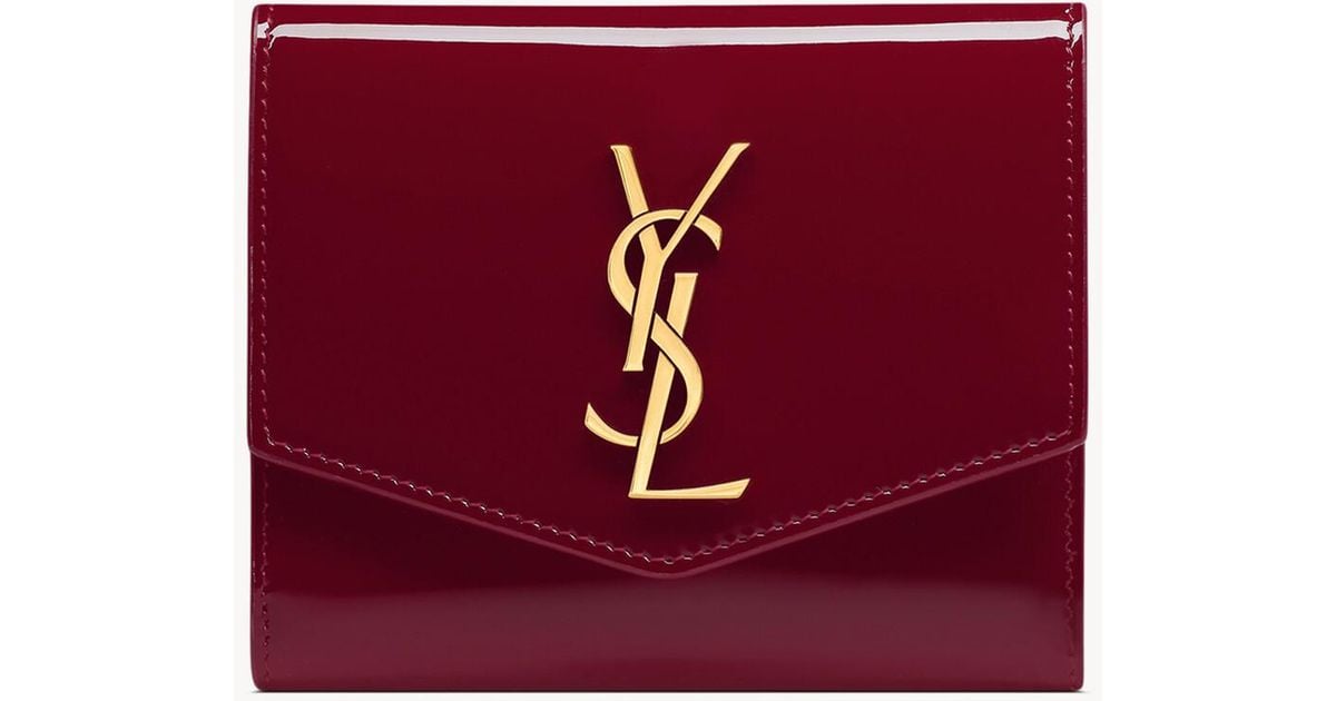 Saint Laurent アップタウン コンパクトウォレット（パテント