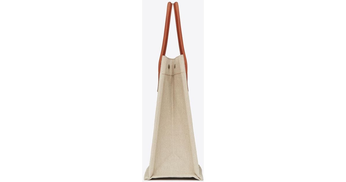 Cloth tote Yves Saint Laurent Beige in Cloth - 32035542