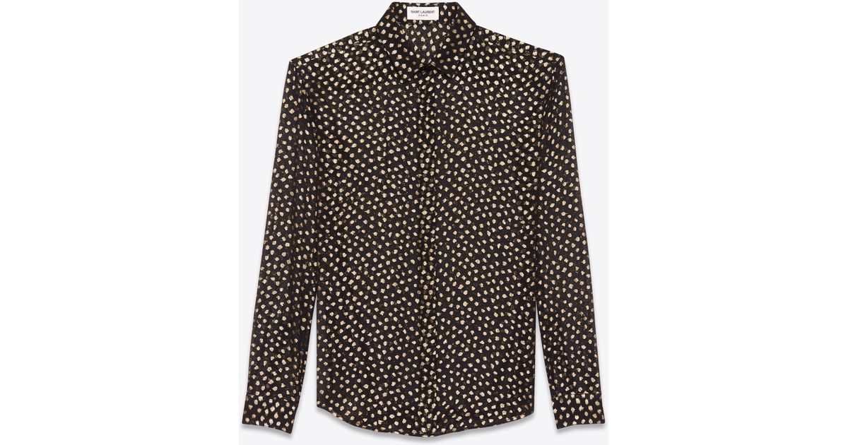 saint laurent dot shirt