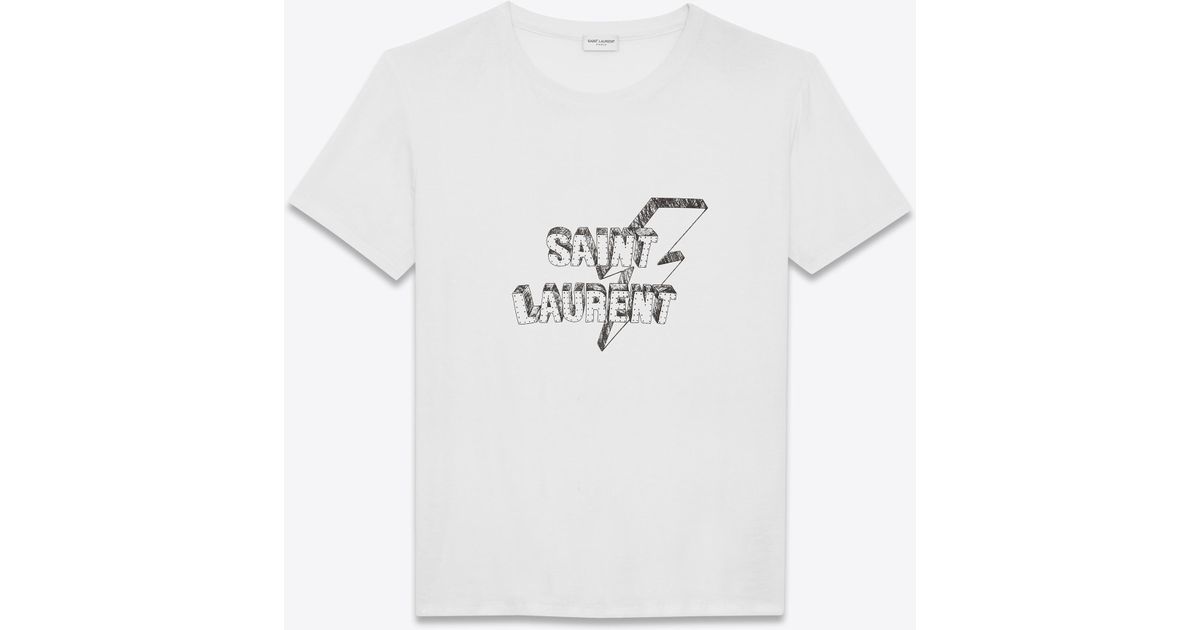 saint laurent bolt t shirt