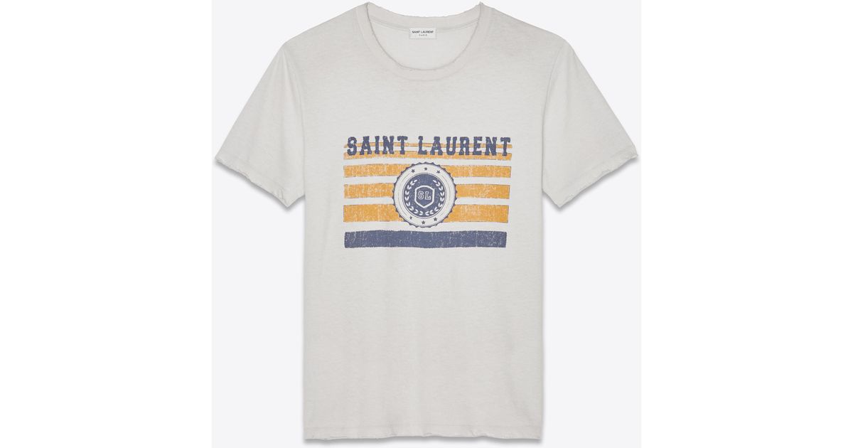 saint laurent university t shirt