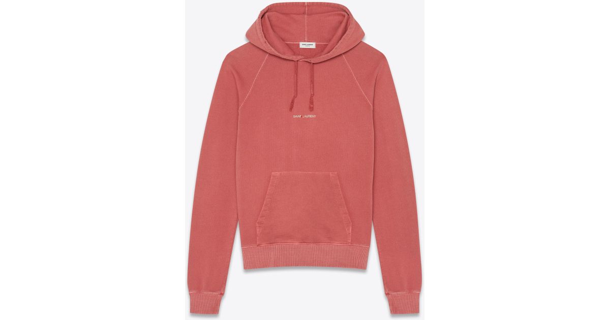 saint laurent washed hoodie