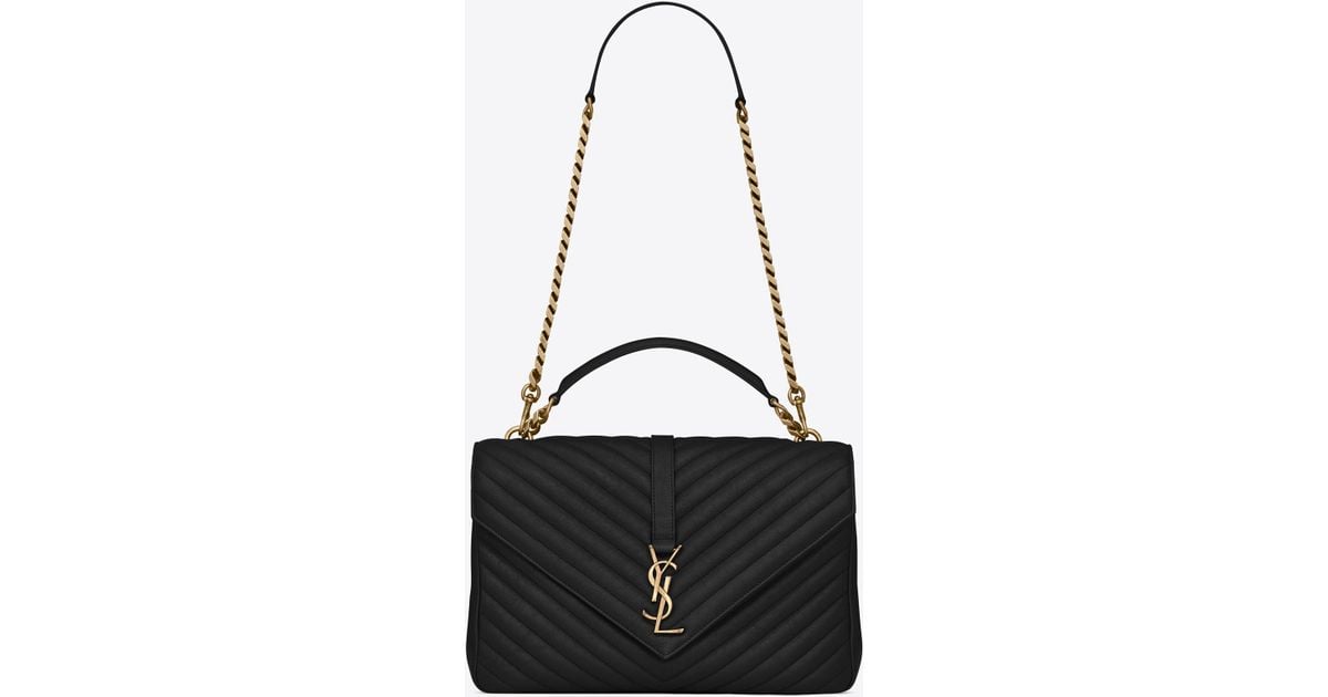 saint laurent college bag gold hardware
