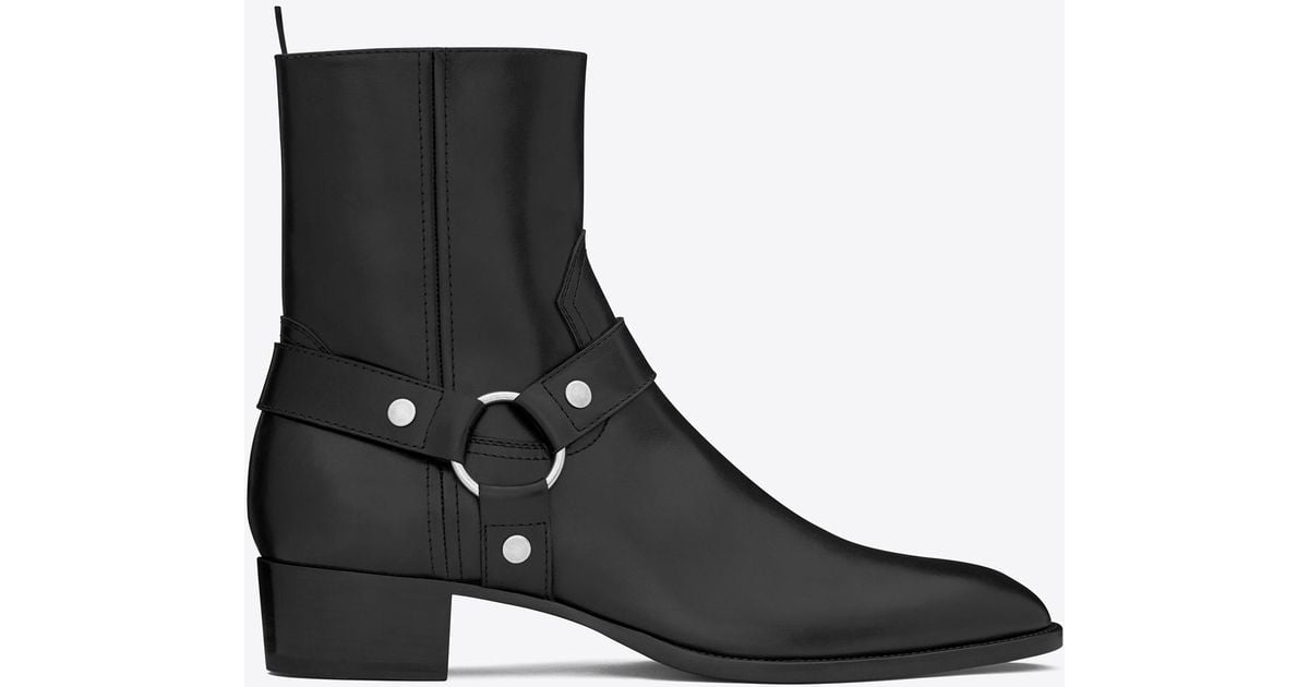 wyatt harness boots in smooth leather