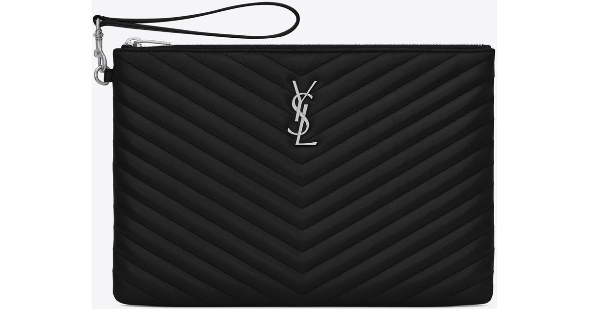 saint laurent tablet pouch