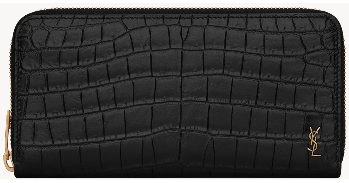 メンズ Saint Laurent Saint Laone Sizerent ジップアラウンド