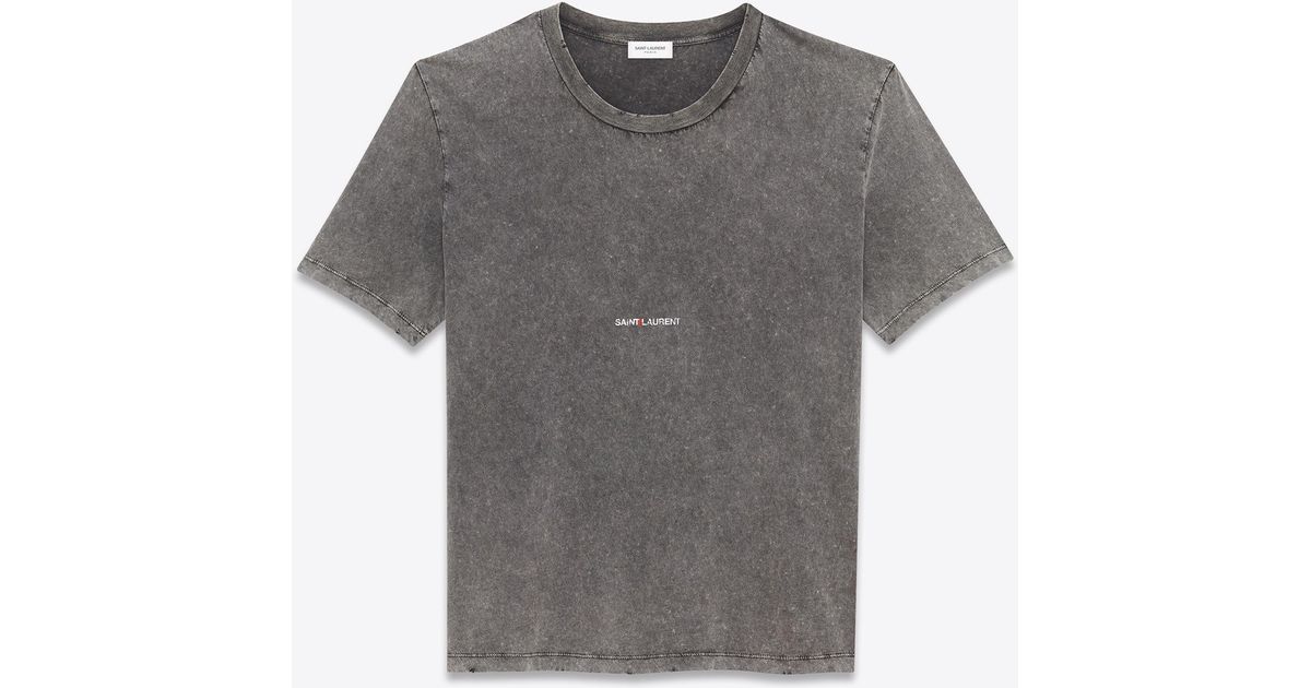 saint laurent destroyed t shirt
