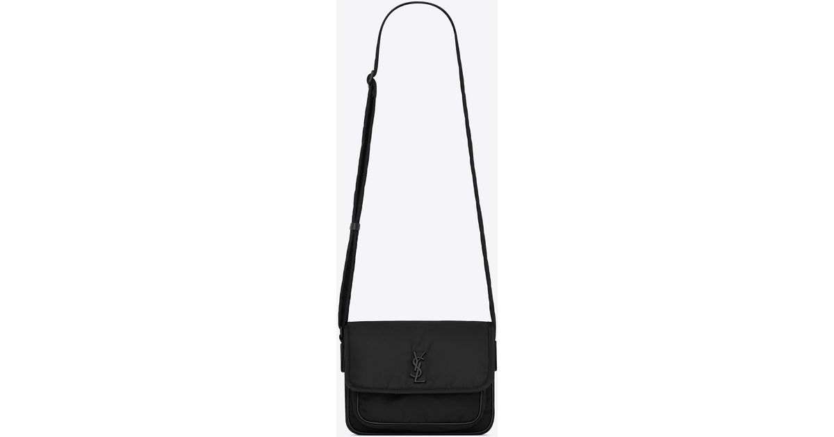 Saint Laurent Niki Small Messenger In Econyl® in White for