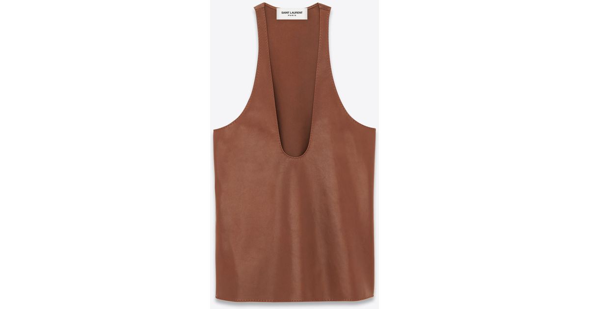Debardeur cuir outlet
