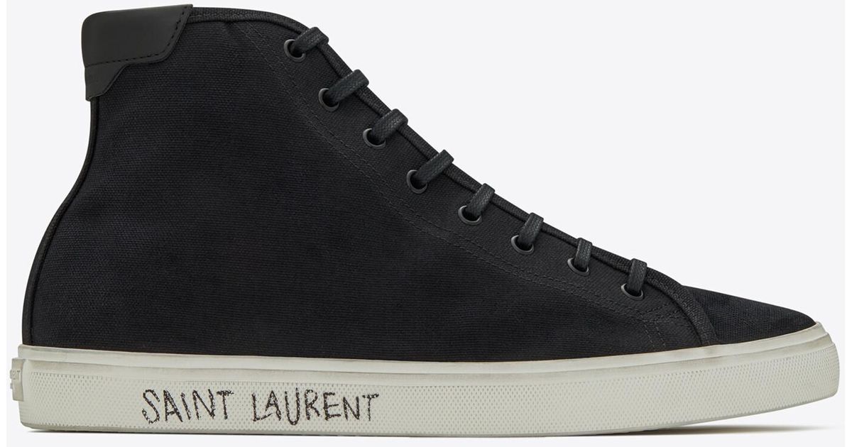 saint laurent malibu canvas sneakers