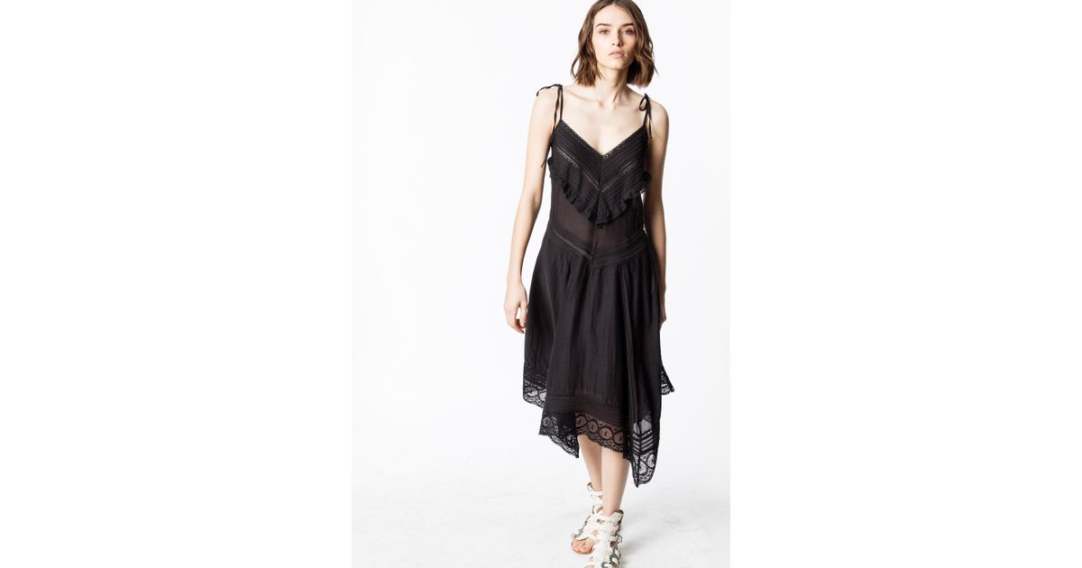 Zadig & Voltaire Lace Rilli Dress in Black - Save 60% - Lyst