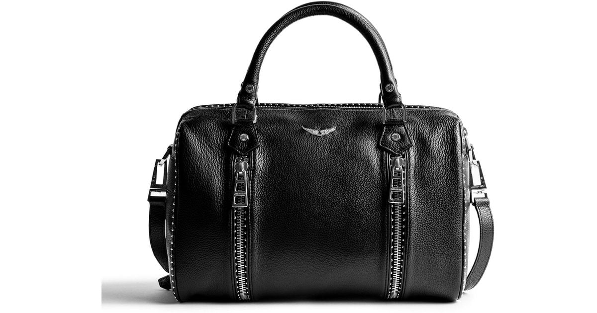 Sac Sunny Medium en Cuir Grainé Noir Clouté Zadig Voltaire en - Main Image