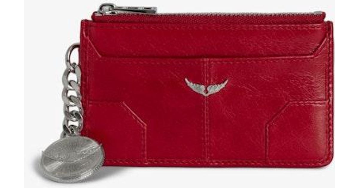 カードケース・名刺入れ Sunny Pass Card Holder - Zadig & Voltaire - Leather - Red Red Vintage Leather Card Holder | Zadig&Voltaire