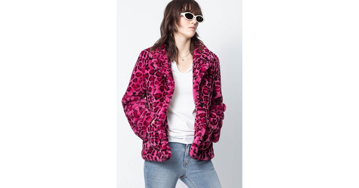 zadig and voltaire leopard jacket
