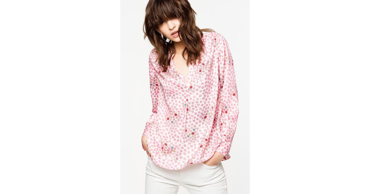 Tunique Tink Kawai Zadig Voltaire en coloris Rose Lyst