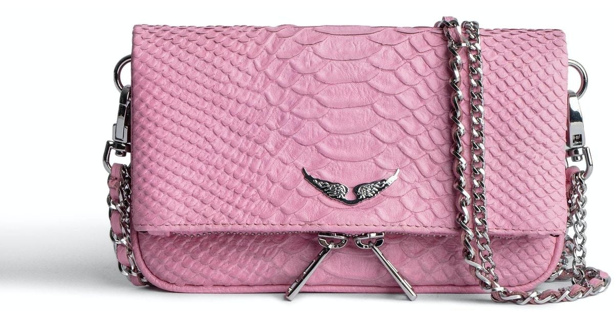 Zadig Voltaire Rock Nano Savage Clutch in Pink Lyst UK