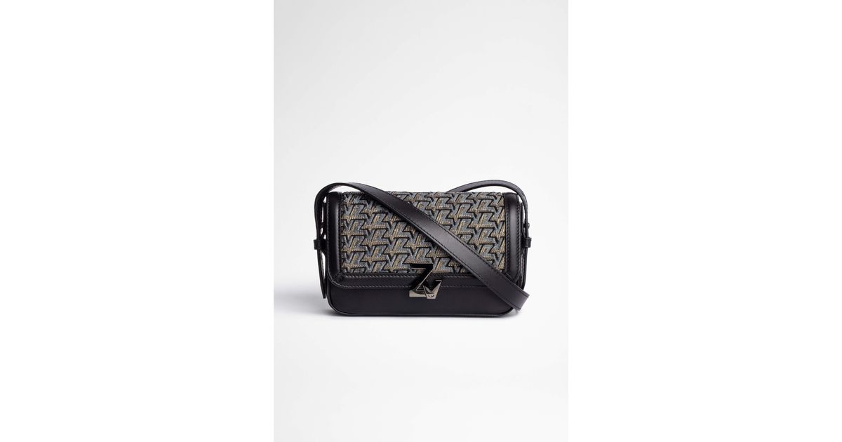 Zadig & Voltaire Leather Le Mini Zv Initiale Bag in Grey (Black) Lyst