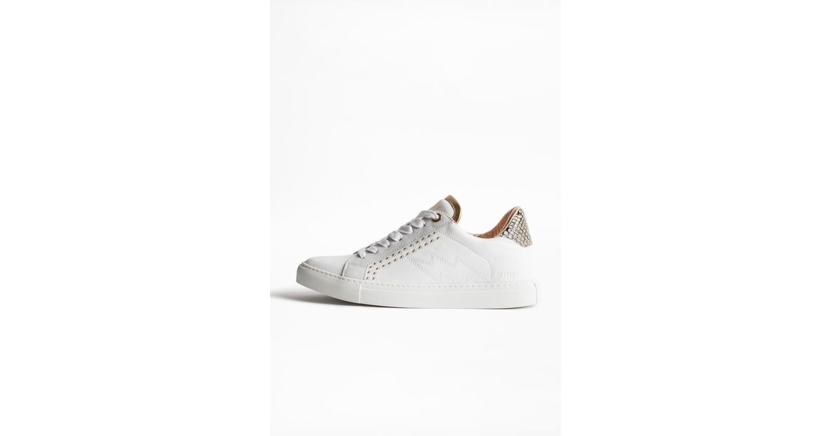 Zadig & Voltaire Zv1747 Back Wild Sneakers in White - Lyst