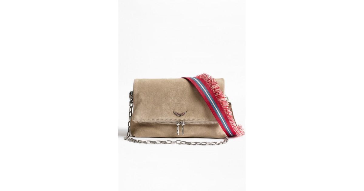 Zadig & Voltaire Rocky Bahia Suede Bag in Beige (Natural) Lyst UK