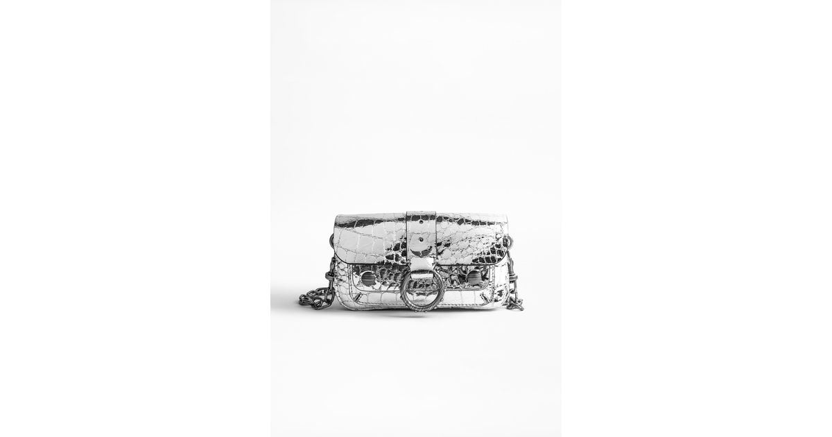 Zadig & Voltaire Kate Wallet Croco Bag in Metallic Lyst