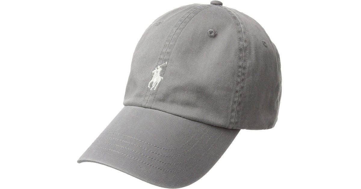 Academie weg lexicon Polo Ralph Lauren Cotton Chino Classic Sport Cap (perfect Grey) Caps in  Gray for Men | Lyst