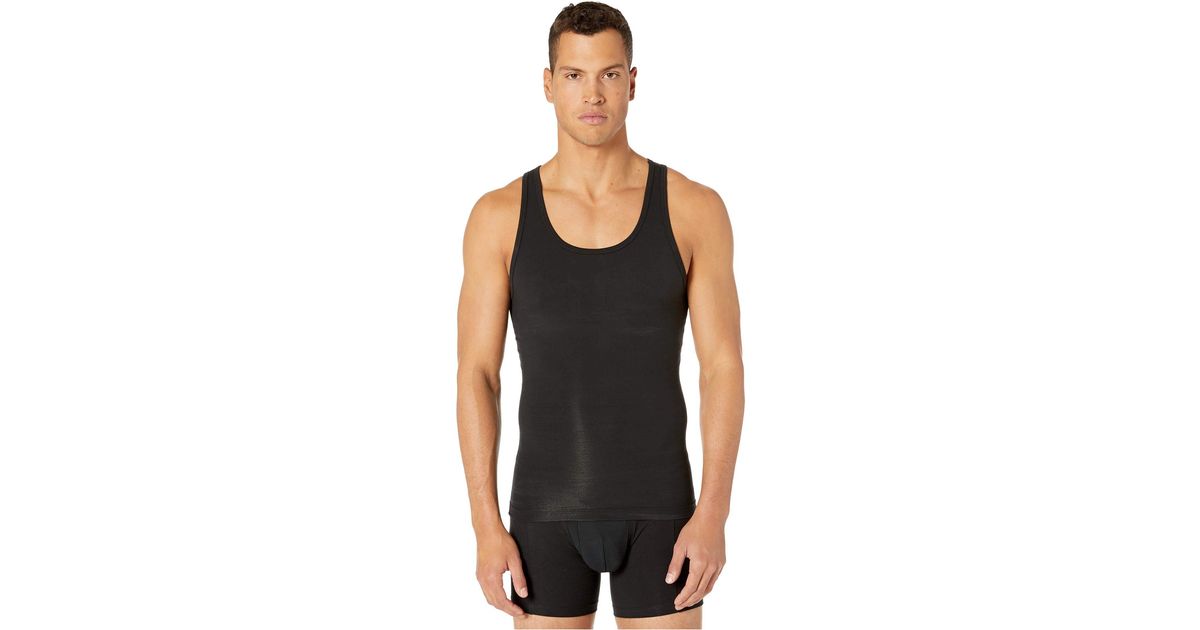 Spanx For Cotton Compression Tank 611 Black Xl for Men Lyst