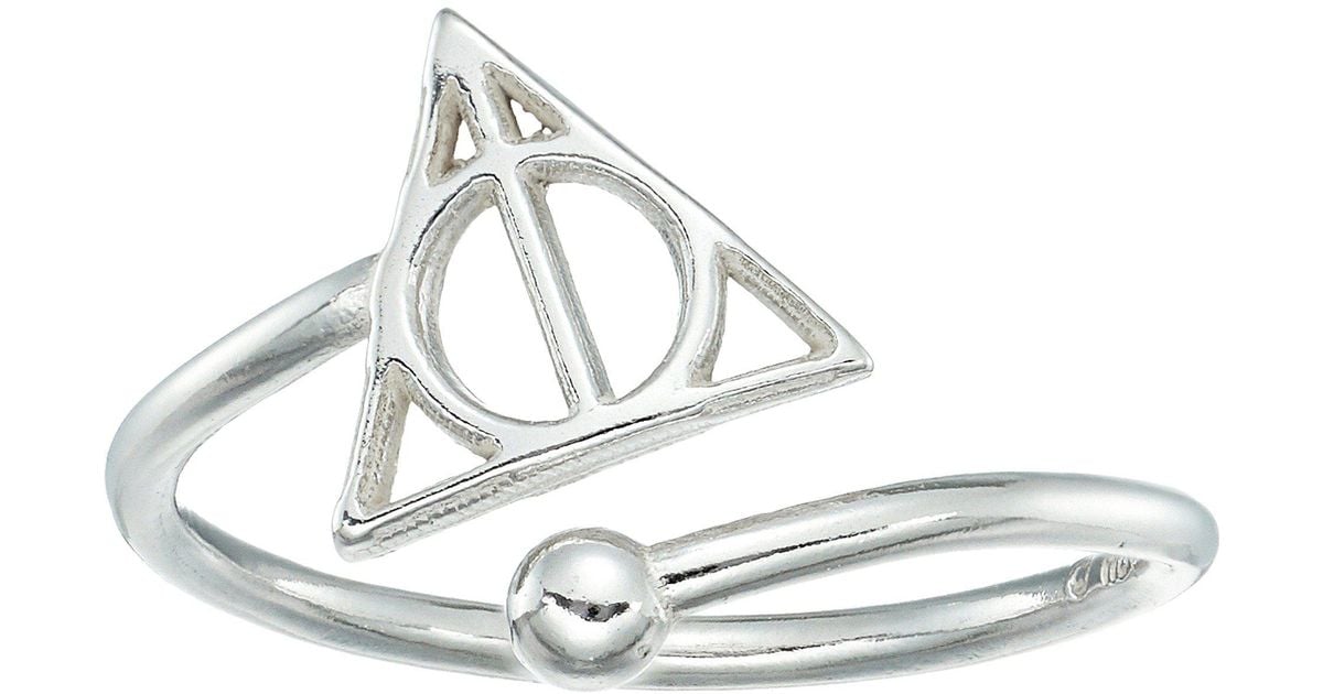 NEW Harry Potter Silver Gold Black Ring Band Deathly Hallow Wrap Rings Jewelry