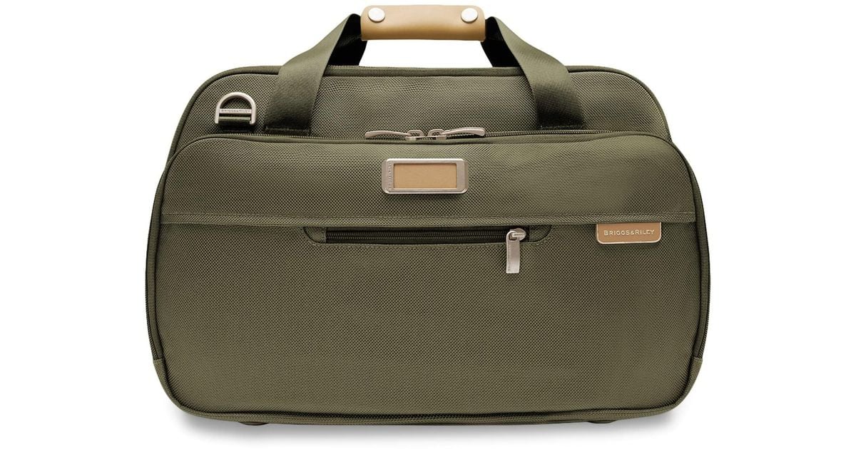 Briggs & Riley Baseline Expandable Cabin Bag in Green Lyst