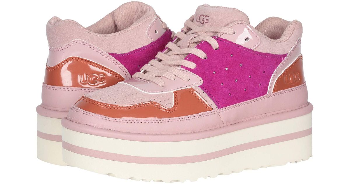 UGG Suede Pop Punk Sneaker in Mahogany (Pink) - Lyst