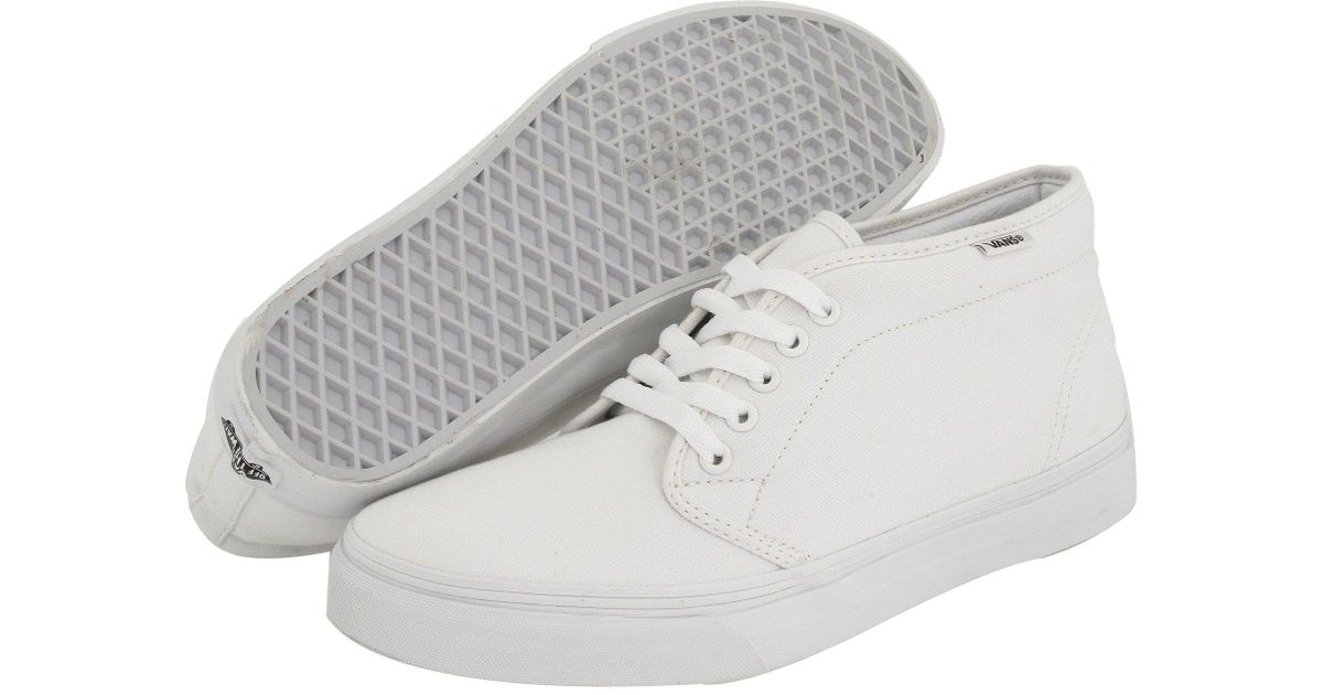 vans canvas white shoes