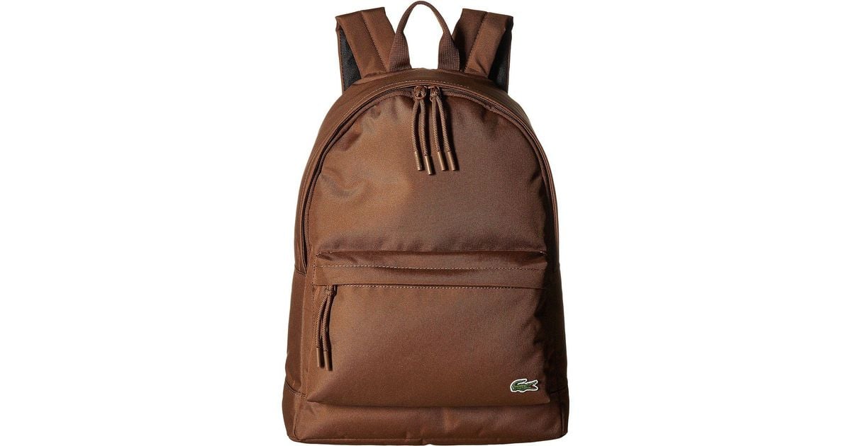 lacoste brown bag