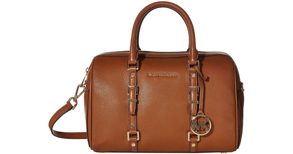 bedford legacy medium pebbled leather duffle satchel