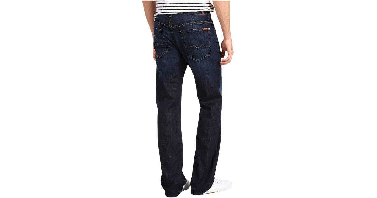 7 For All Mankind Denim Austyn Relaxed Straight (los Angeles Dark) Men's  Jeans in Blue for Men | Lyst