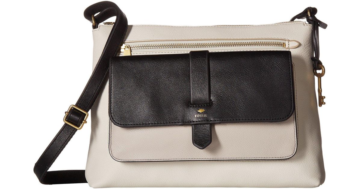 fossil kinley crossbody black