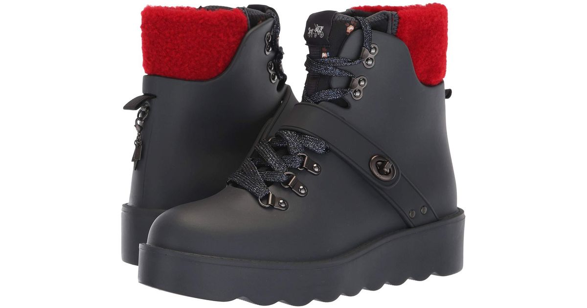 coach urban hiker rain boot