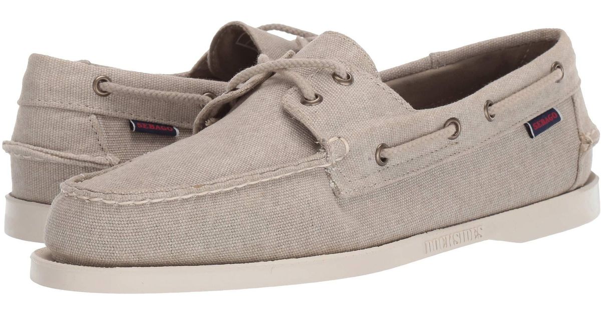 sebago canvas docksides