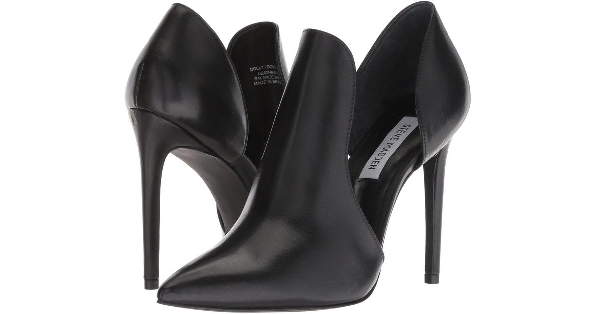 steve madden dolly black leather