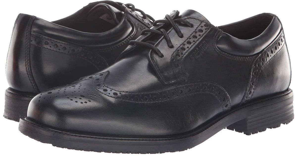 rockport marshall wingtip black