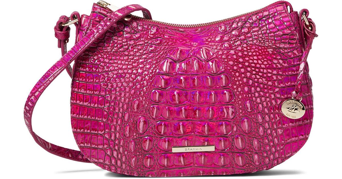 Brahmin Leather Melbourne Shayna Crossbody in Red Lyst