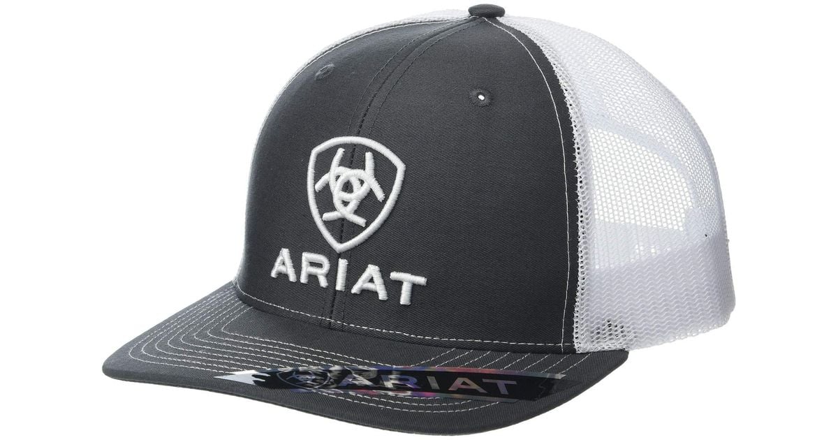 Ariat Shield Richardson 112 Snapback Cap (grey/white) Caps for Men | Lyst