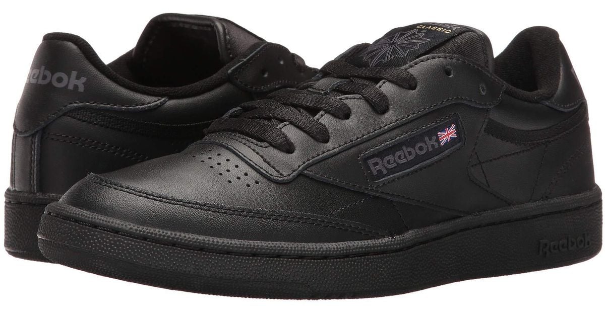 reebok club c 85 white black
