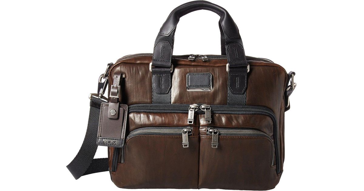 tumi albany leather