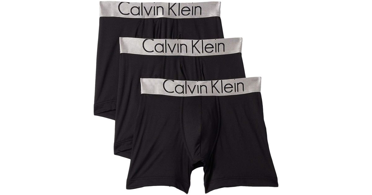 calvin klein steel micro boxer brief 3 pack