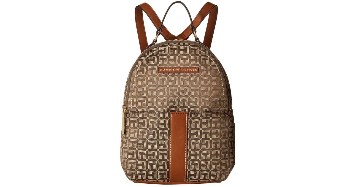tommy hilfiger backpack brown
